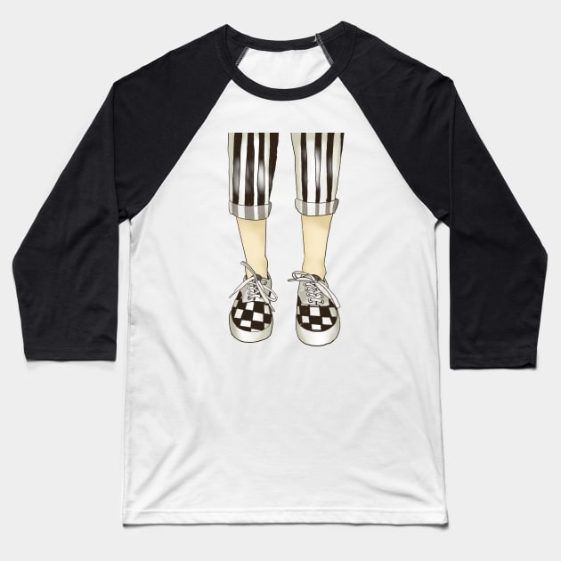 Shoes Baseball T-Shirt by lizajambalaya